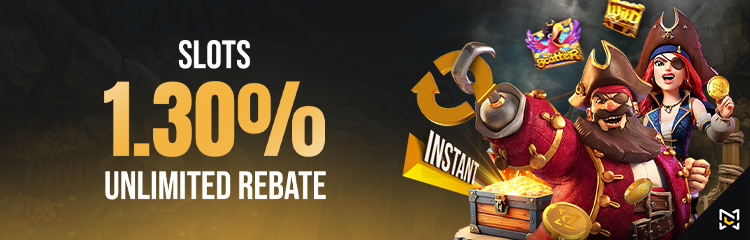 Slots 1.30% Instant Unlimited Rebate